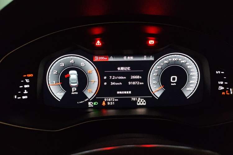 Used Audi A6L 2019 40 TFSI Luxury Dynamic Model Odometer Close Up