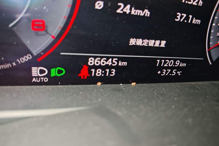 Used Audi A6L 2019 45 TFSI Prestige Dynamic Edition Odometer Close Up