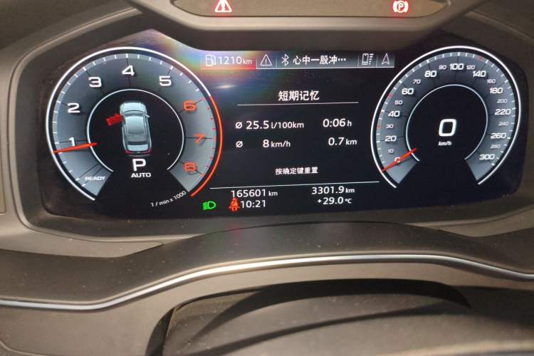 Used Audi A6L 2019 40 TFSI Luxury Dynamic Model Odometer Close Up