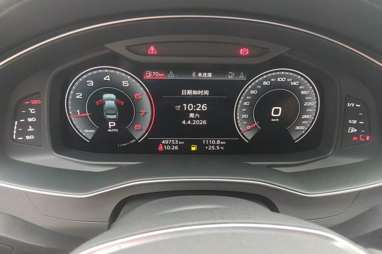 Used Audi A6L 2019 40 TFSI Luxury Dynamic Model Odometer Close Up