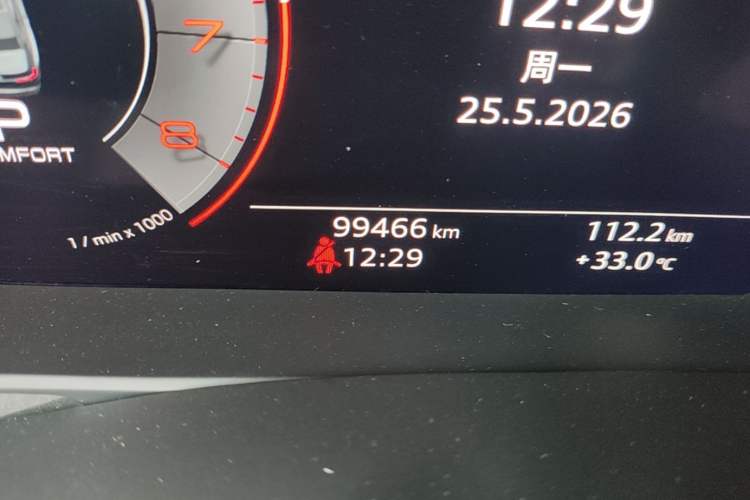 Used Audi A6L 2019 45 TFSI Prestige Elegant Edition Odometer Close Up