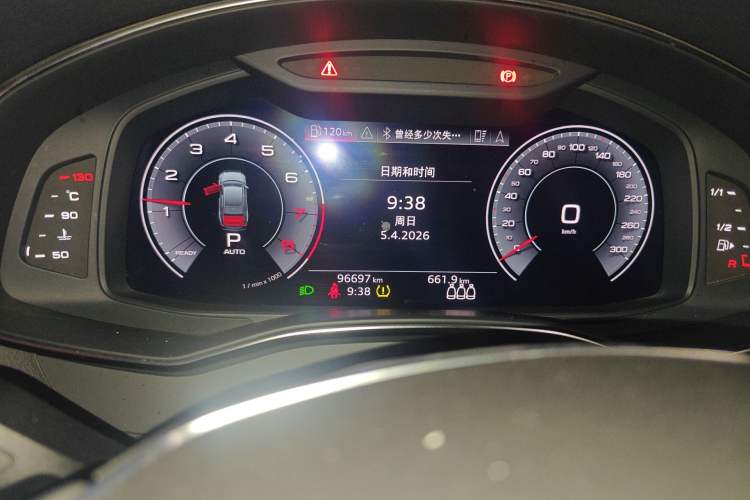 Used Audi A6L 2019 45 TFSI Prestige Elegant Edition Odometer Close Up