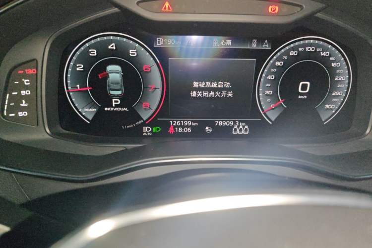 Used Audi A6L 2019 40 TFSI Luxury Prestige Edition Odometer Close Up