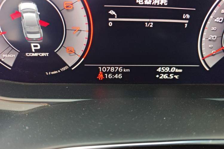 Used Audi A6L 2019 40 TFSI Luxury Dynamic Model Odometer Close Up