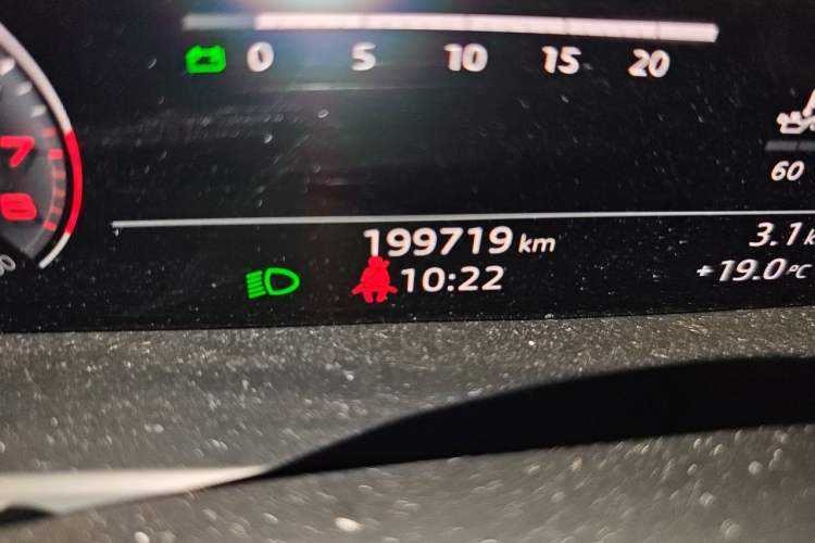 Used Audi A6L 2019 45 TFSI quattro Prestige Edition Odometer Close Up