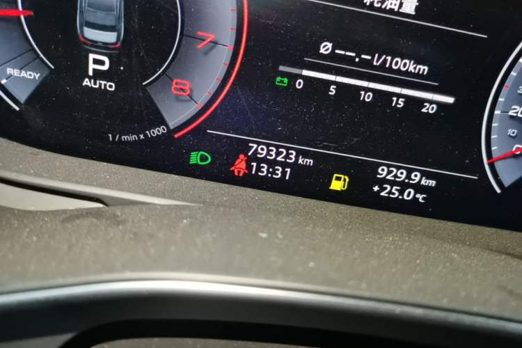 Used Audi A6L 2019 40 TFSI Luxury Dynamic Model Odometer Close Up