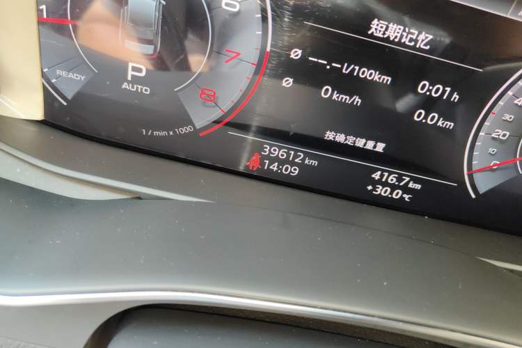 Used Audi A6L 2019 45 TFSI Prestige Dynamic Edition Odometer Close Up