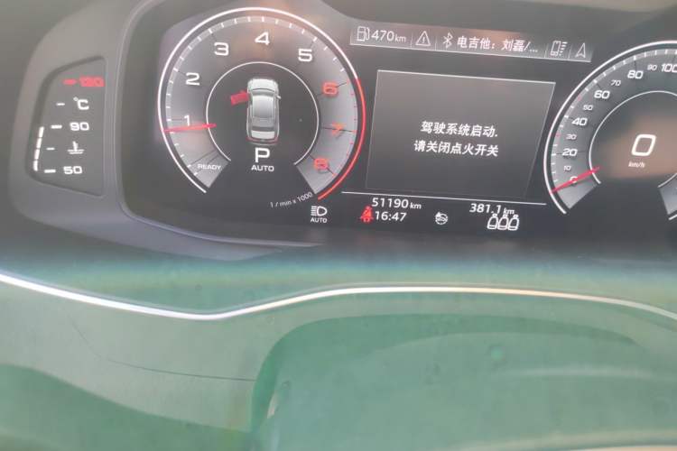 Used Audi A6L 2019 40 TFSI Luxury Dynamic Model Odometer Close Up