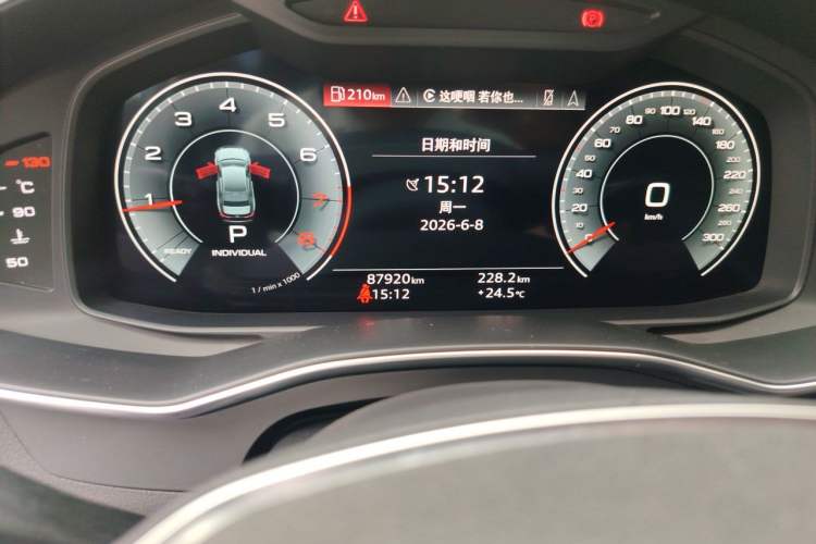Used Audi A6L 2019 45 TFSI quattro Prestige Dynamic Edition Odometer Close Up