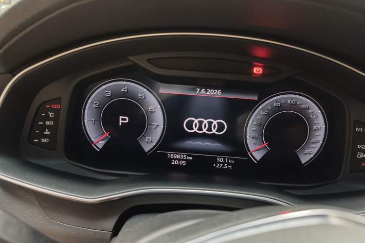 Used Audi A6L 2019 40 TFSI Luxury Dynamic Model Odometer Close Up