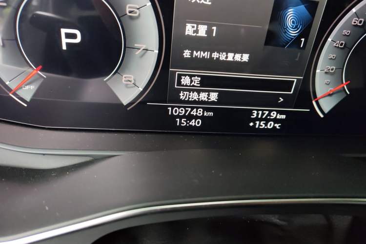 Used Audi A6L 2019 45 TFSI Prestige Dynamic Edition Odometer Close Up