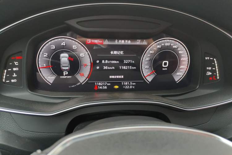 Used Audi A6L 2019 45 TFSI Prestige Dynamic Edition Odometer Close Up