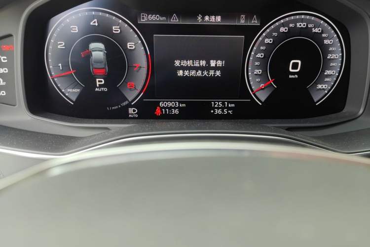 Used Audi A6L 2019 55 TFSI quattro Prestige Dynamic Edition Odometer Close Up