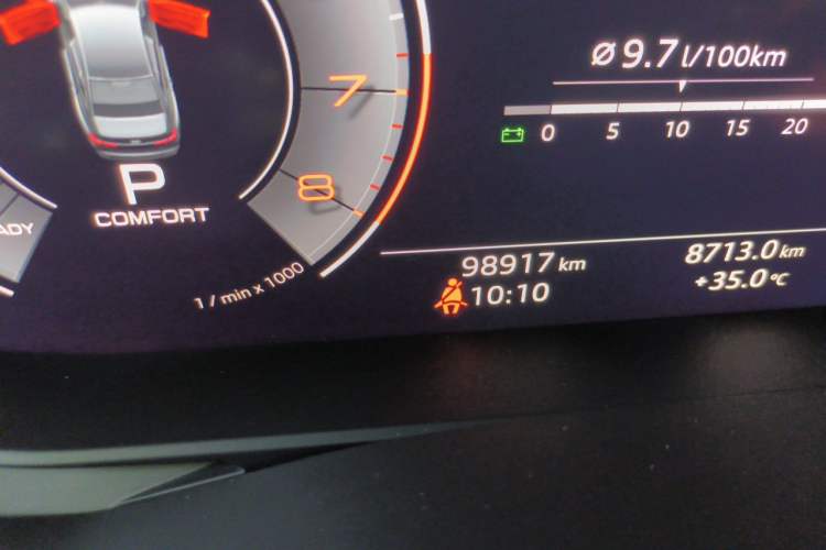 Used Audi A6L 2019 45 TFSI Prestige Dynamic Edition Odometer Close Up