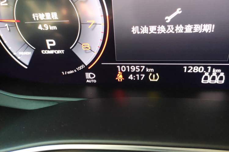 Used Audi A6L 2019 45 TFSI quattro Prestige Dynamic Edition Odometer Close Up