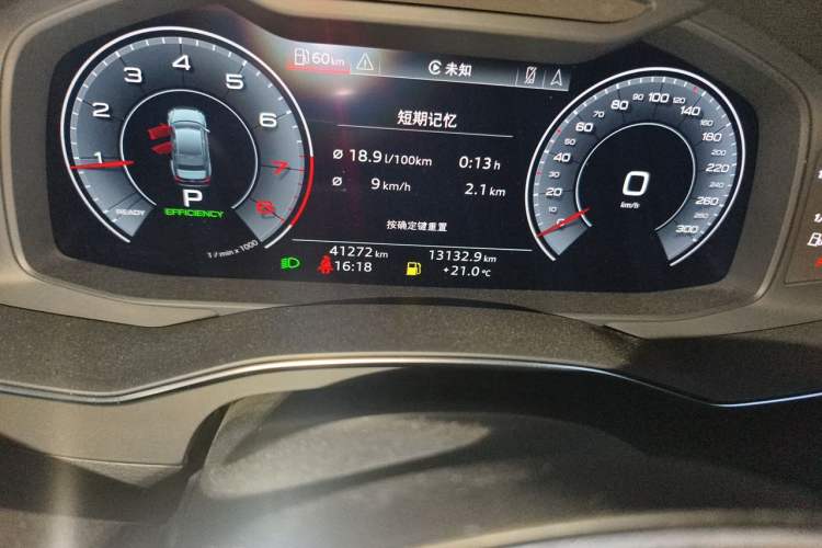 Used Audi A6L 2019 45 TFSI Prestige Dynamic Edition Odometer Close Up