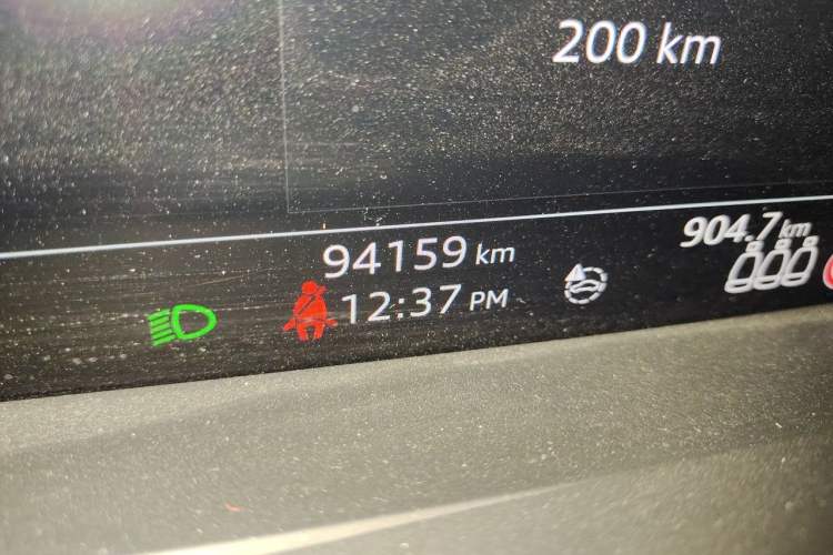 Used Audi A6L 2019 45 TFSI quattro Prestige Dynamic Edition Odometer Close Up