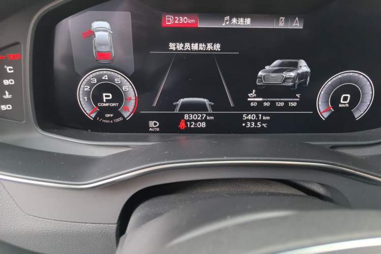 Used Audi A6L 2019 45 TFSI quattro Prestige Dynamic Edition Odometer Close Up
