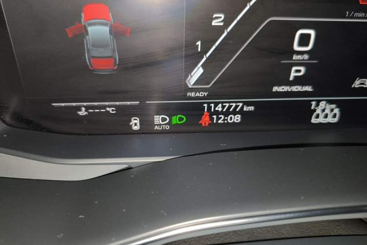 Used Audi A6L 2019 55 TFSI quattro Prestige Edition Odometer Close Up