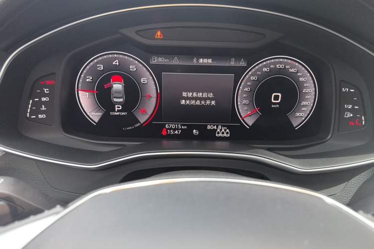 Used Audi A6L 2019 45 TFSI Prestige Dynamic Edition Odometer Close Up
