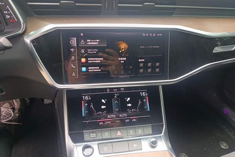 Used Audi A6L 2020 40 TFSI Luxury Dynamic Edition Audio And AC Panel