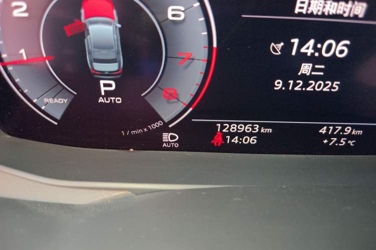 Used Audi A6L 2020 45 TFSI Prestige Dynamic Edition Odometer Close Up