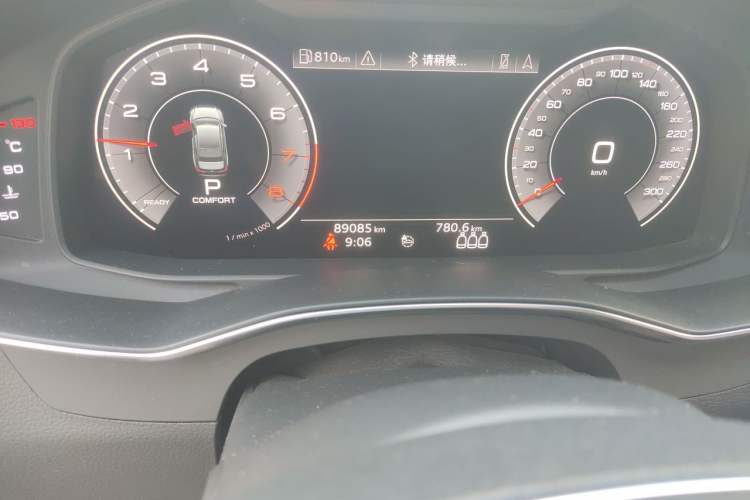 Used Audi A6L 2020 45 TFSI Prestige Dynamic Edition Odometer Close Up
