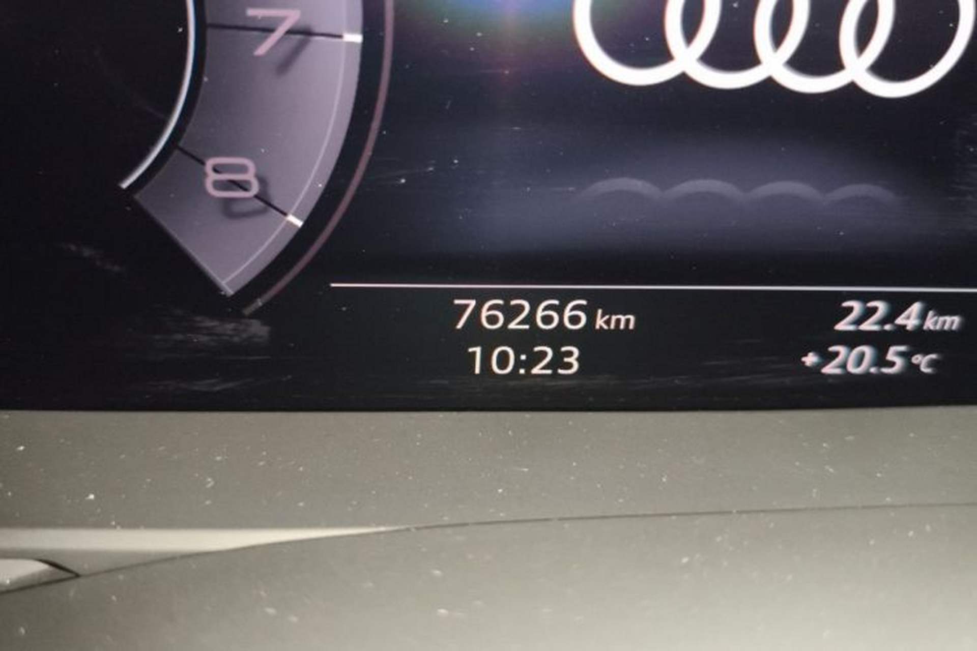 Used Audi A6L 2020 55 TFSI quattro Prestige Edition Odometer Close Up