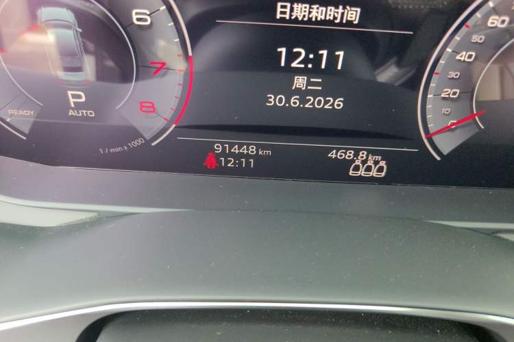Used Audi A6L 2020 45 TFSI Prestige Dynamic Edition Odometer Close Up