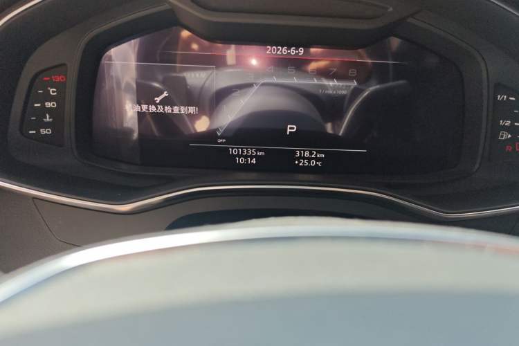Used Audi A6L 2020 45 TFSI Prestige Dynamic Edition Odometer Close Up
