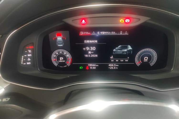 Used Audi A6L 2020 45 TFSI quattro Prestige Elegant Edition Odometer Close Up