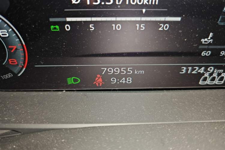 Used Audi A6L 2020 45 TFSI Prestige Elegant Edition Odometer Close Up