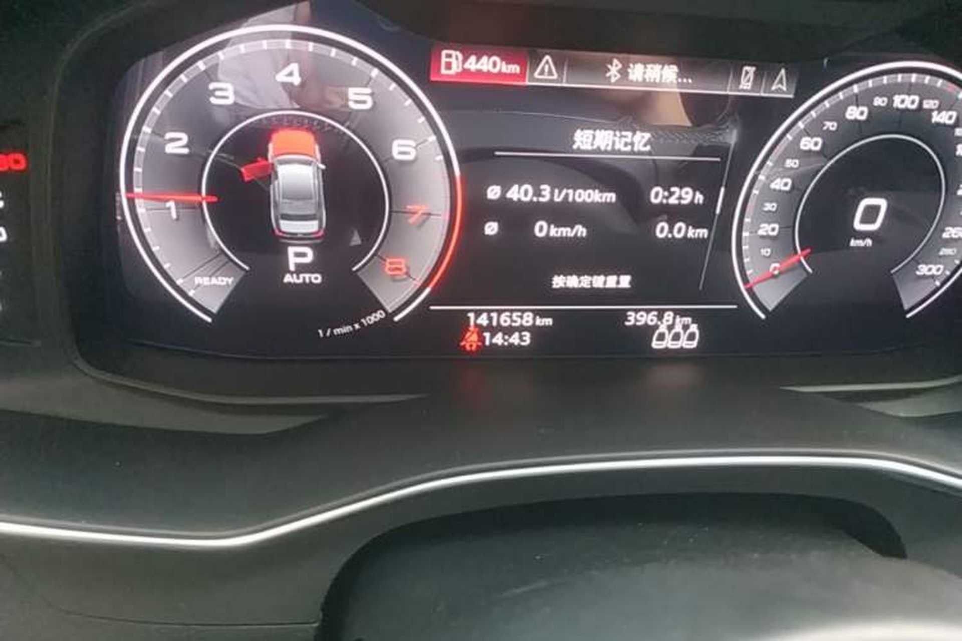 Used Audi A6L 2020 55 TFSI quattro Prestige Dynamic Edition Odometer Close Up