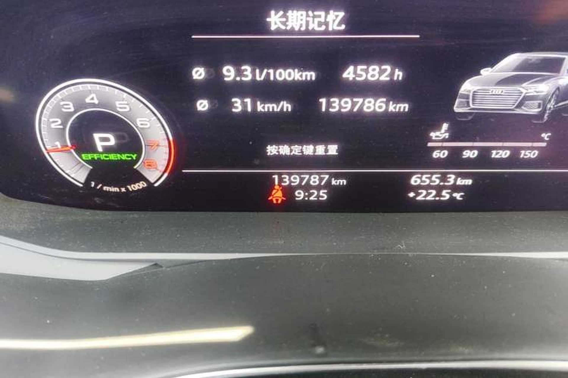 Used Audi A6L 2020 45 TFSI quattro Prestige Dynamic Edition Odometer Close Up