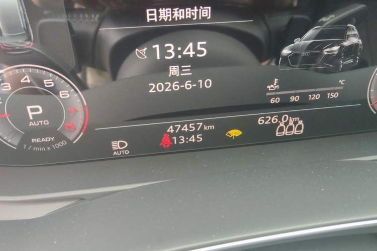 Used Audi A6L 2020 45 TFSI Prestige Dynamic Edition Odometer Close Up