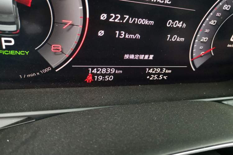 Used Audi A6L 2020 45 TFSI Prestige Elegant Edition Odometer Close Up