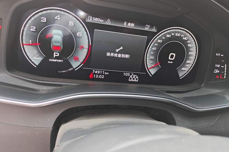 Used Audi A6L 2020 45 TFSI Prestige Dynamic Edition Odometer Close Up