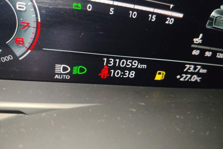 Used Audi A6L 2020 45 TFSI quattro Prestige Dynamic Edition Odometer Close Up