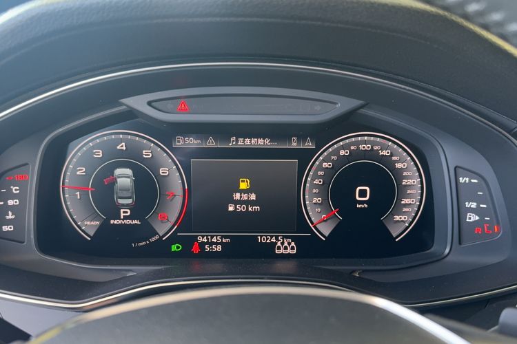 Used Audi A6L 2020 45 TFSI Prestige Elegant Edition Odometer Close Up