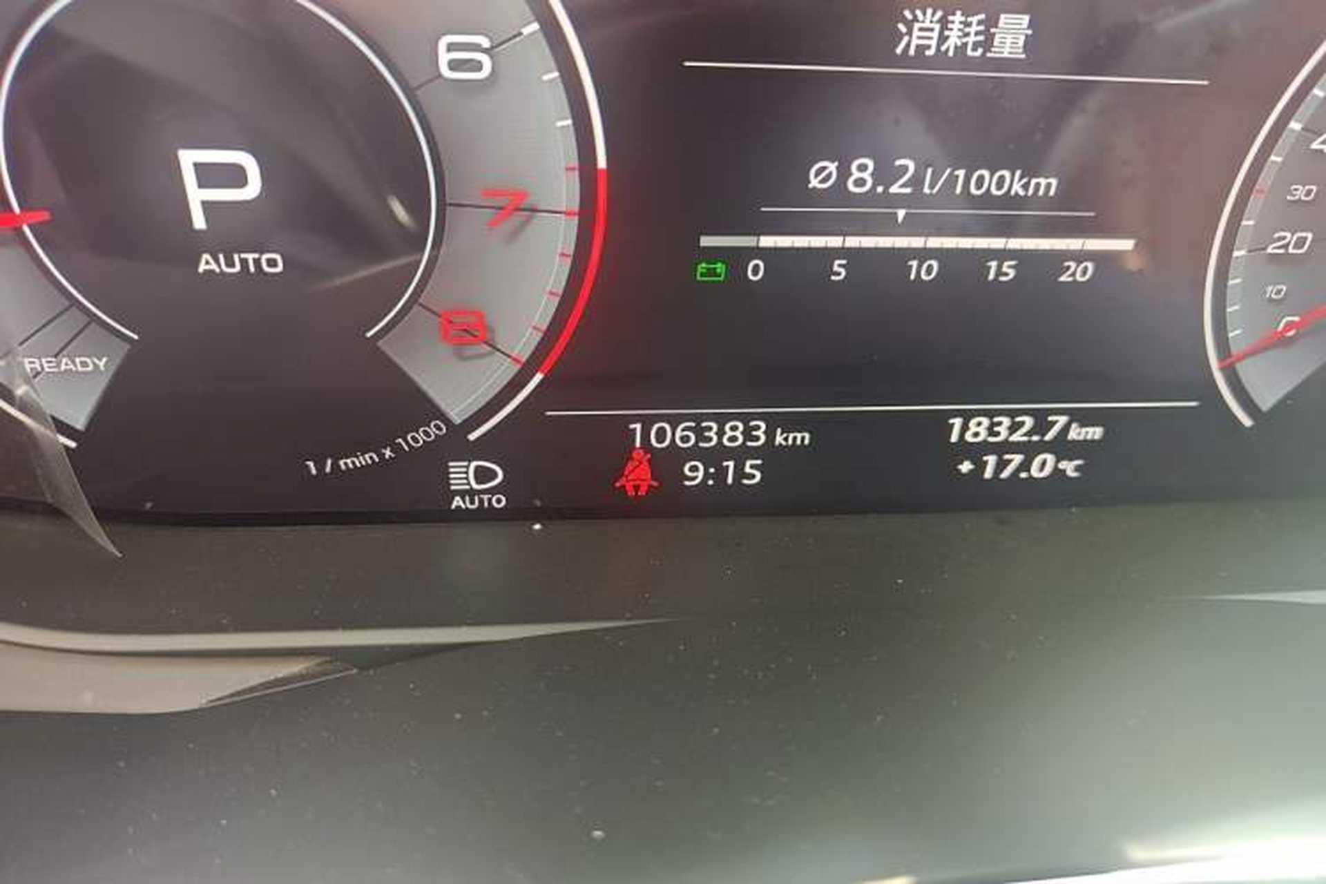 Used Audi A6L 2020 40 TFSI Luxury Prestige Edition Odometer Close Up