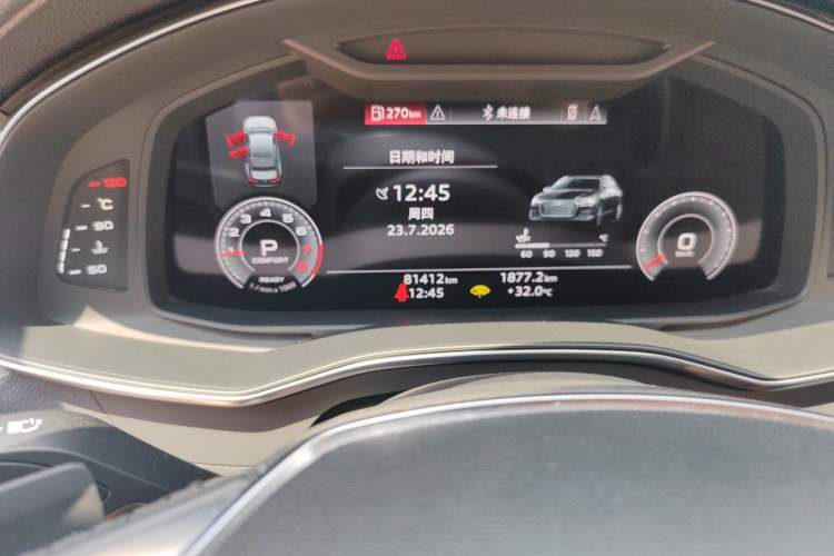 Used Audi A6L 2020 45 TFSI quattro Prestige Elegant Edition Odometer Close Up