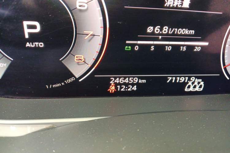 Used Audi A6L 2020 45 TFSI Prestige Elegant Edition Odometer Close Up
