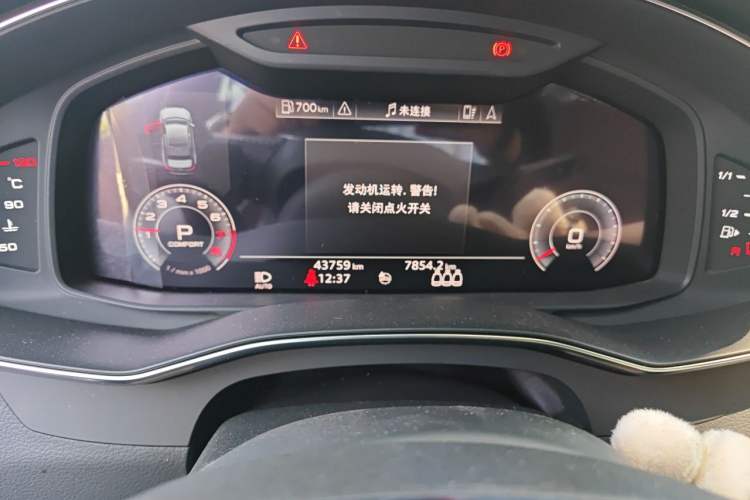 Used Audi A6L 2020 45 TFSI Prestige Elegant Edition Odometer Close Up