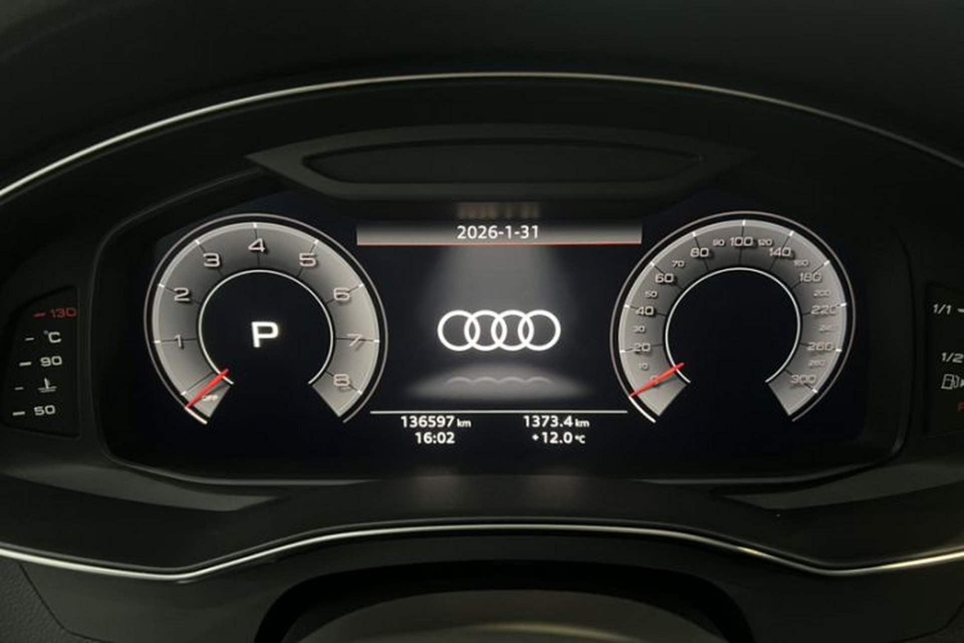Used Audi A6L 2020 45 TFSI quattro Prestige Elegant Edition Odometer Close Up