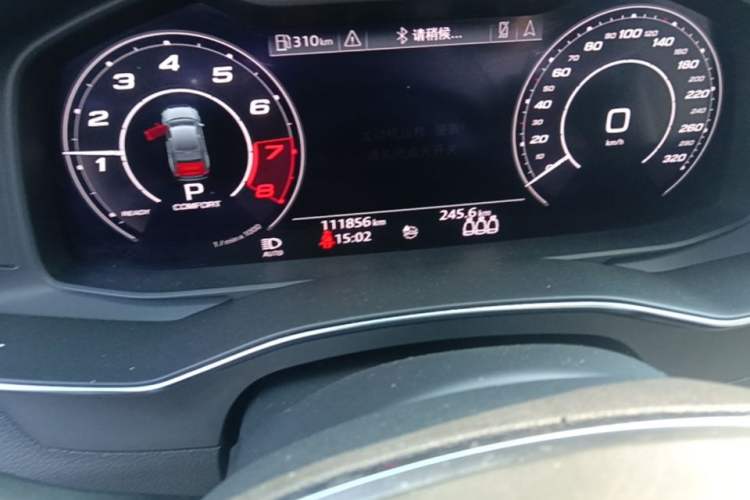 Used Audi A6L 2020 45 TFSI Prestige Dynamic Edition Odometer Close Up