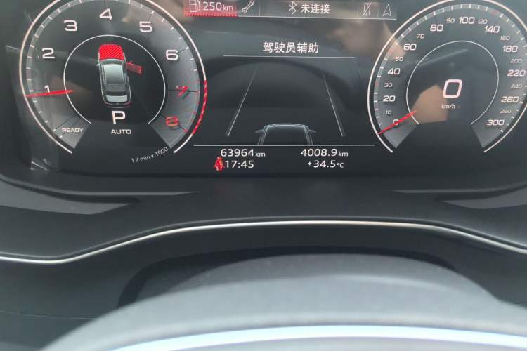 Used Audi A6L 2020 45 TFSI Prestige Elegant Edition Odometer Close Up