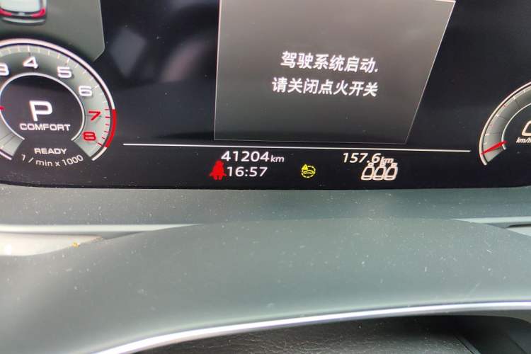 Used Audi A6L 2020 45 TFSI Prestige Dynamic Edition Odometer Close Up