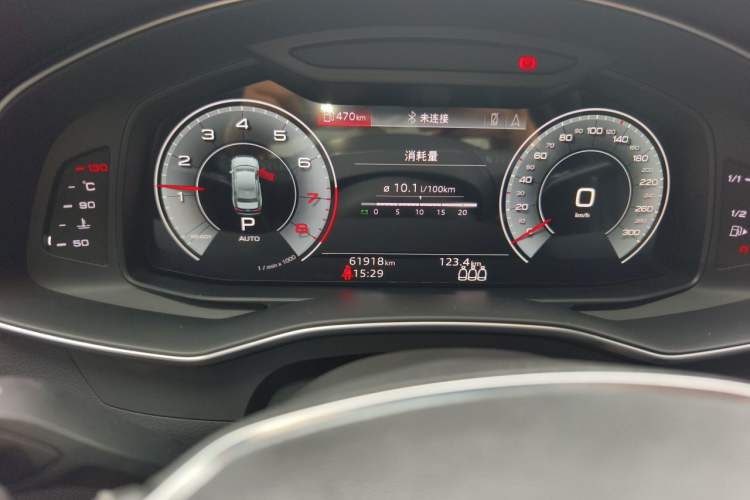 Used Audi A6L 2020 45 TFSI Prestige Dynamic Edition Odometer Close Up