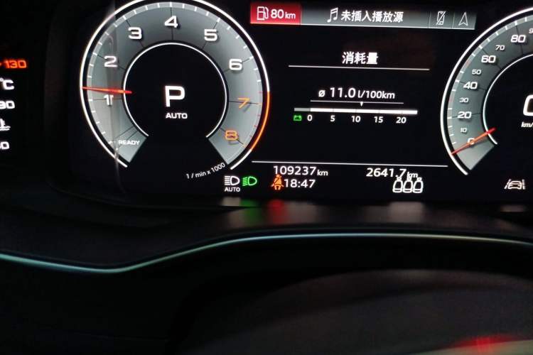 Used Audi A6L 2020 40 TFSI Luxury Dynamic Edition Odometer Close Up