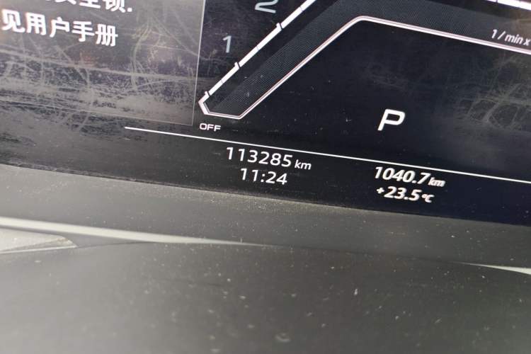 Used Audi A6L 2020 45 TFSI Prestige Dynamic Edition Odometer Close Up